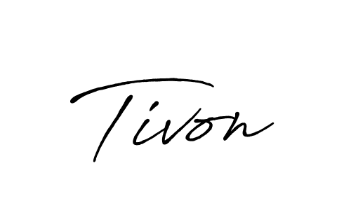 The best way (Antro_Vectra_Bolder) to make a short signature is to pick only two or three words in your name. The name Tivon include a total of six letters. For converting this name. Tivon signature style 7 images and pictures png