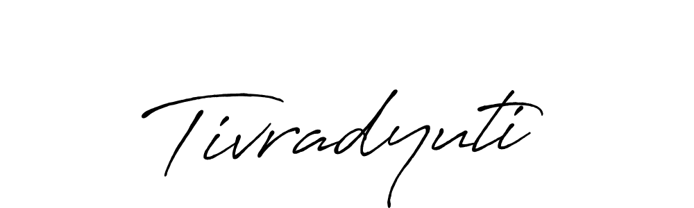 Use a signature maker to create a handwritten signature online. With this signature software, you can design (Antro_Vectra_Bolder) your own signature for name Tivradyuti. Tivradyuti signature style 7 images and pictures png