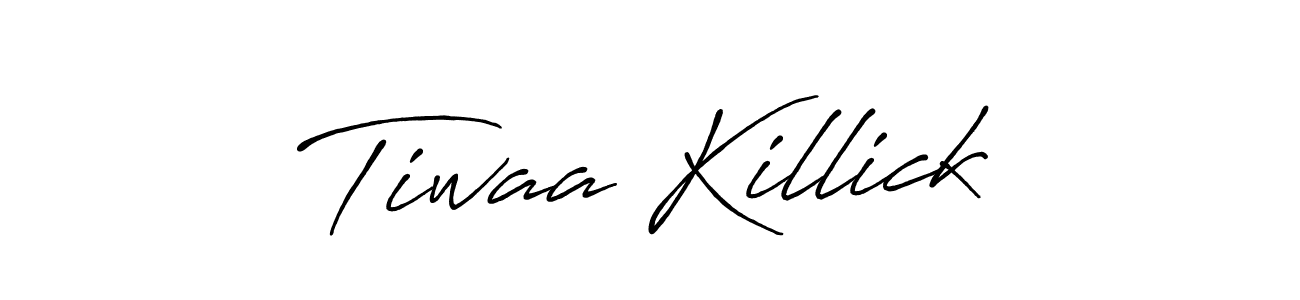 Antro_Vectra_Bolder is a professional signature style that is perfect for those who want to add a touch of class to their signature. It is also a great choice for those who want to make their signature more unique. Get Tiwaa Killick name to fancy signature for free. Tiwaa Killick signature style 7 images and pictures png