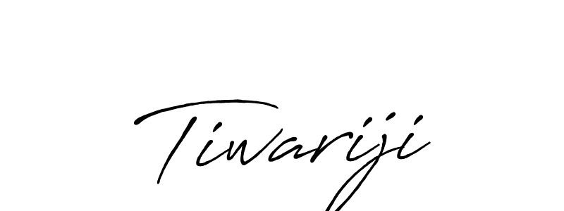 Create a beautiful signature design for name Tiwariji. With this signature (Antro_Vectra_Bolder) fonts, you can make a handwritten signature for free. Tiwariji signature style 7 images and pictures png
