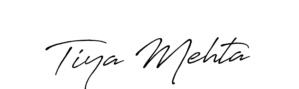 This is the best signature style for the Tiya Mehta name. Also you like these signature font (Antro_Vectra_Bolder). Mix name signature. Tiya Mehta signature style 7 images and pictures png