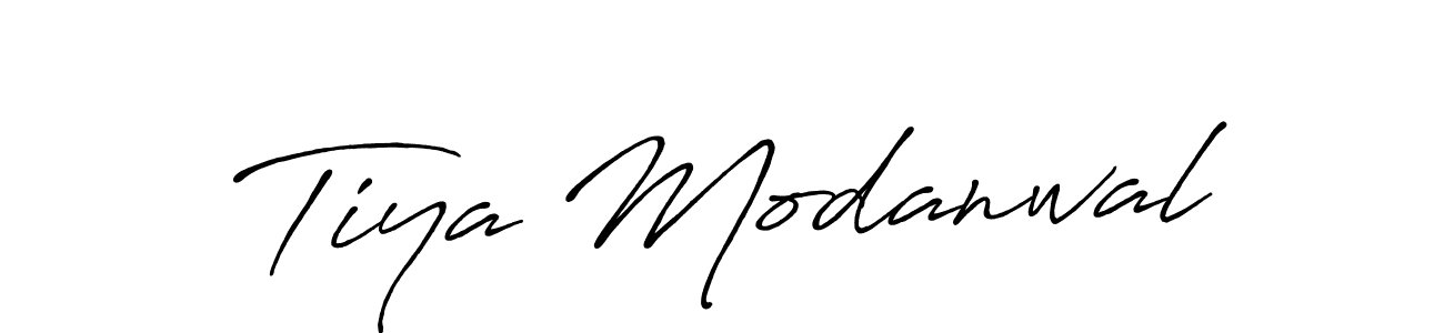 Also You can easily find your signature by using the search form. We will create Tiya Modanwal name handwritten signature images for you free of cost using Antro_Vectra_Bolder sign style. Tiya Modanwal signature style 7 images and pictures png