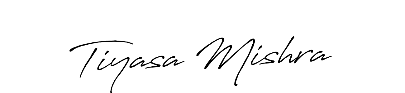 How to make Tiyasa Mishra name signature. Use Antro_Vectra_Bolder style for creating short signs online. This is the latest handwritten sign. Tiyasa Mishra signature style 7 images and pictures png