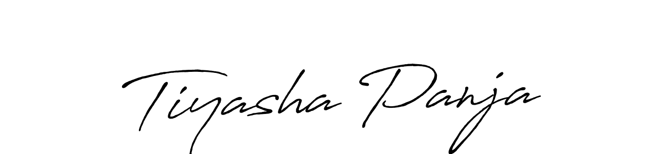 Create a beautiful signature design for name Tiyasha Panja. With this signature (Antro_Vectra_Bolder) fonts, you can make a handwritten signature for free. Tiyasha Panja signature style 7 images and pictures png
