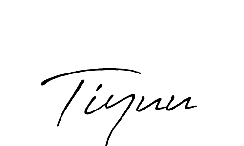 The best way (Antro_Vectra_Bolder) to make a short signature is to pick only two or three words in your name. The name Tiyuu include a total of six letters. For converting this name. Tiyuu signature style 7 images and pictures png