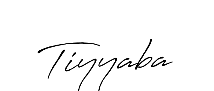 Create a beautiful signature design for name Tiyyaba. With this signature (Antro_Vectra_Bolder) fonts, you can make a handwritten signature for free. Tiyyaba signature style 7 images and pictures png