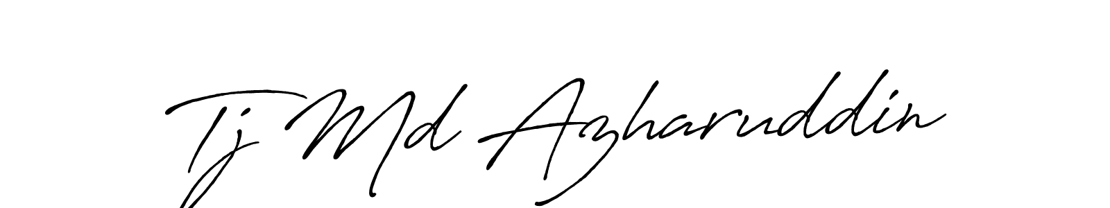 The best way (Antro_Vectra_Bolder) to make a short signature is to pick only two or three words in your name. The name Tj Md Azharuddin include a total of six letters. For converting this name. Tj Md Azharuddin signature style 7 images and pictures png