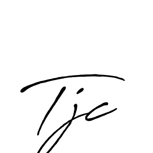 Tjc stylish signature style. Best Handwritten Sign (Antro_Vectra_Bolder) for my name. Handwritten Signature Collection Ideas for my name Tjc. Tjc signature style 7 images and pictures png