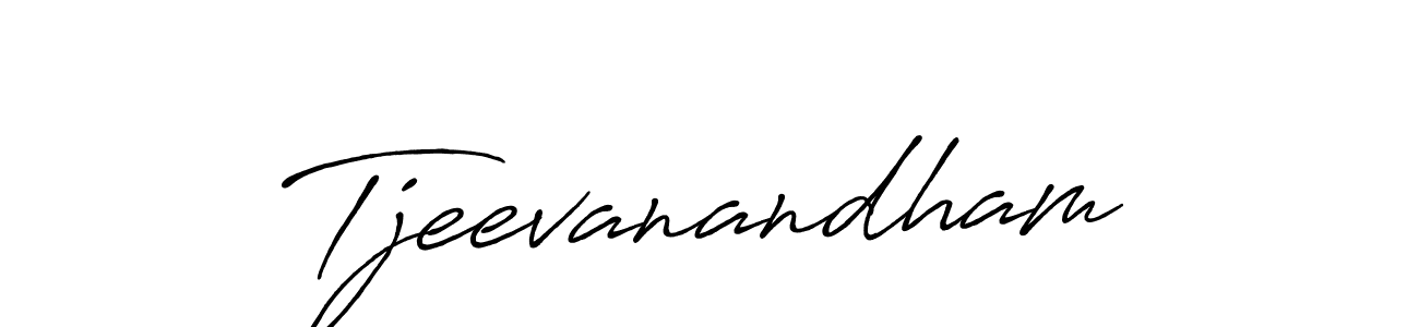 Create a beautiful signature design for name Tjeevanandham. With this signature (Antro_Vectra_Bolder) fonts, you can make a handwritten signature for free. Tjeevanandham signature style 7 images and pictures png