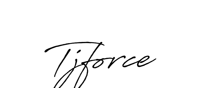 Design your own signature with our free online signature maker. With this signature software, you can create a handwritten (Antro_Vectra_Bolder) signature for name Tjforce. Tjforce signature style 7 images and pictures png