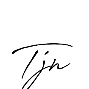 Create a beautiful signature design for name Tjn. With this signature (Antro_Vectra_Bolder) fonts, you can make a handwritten signature for free. Tjn signature style 7 images and pictures png