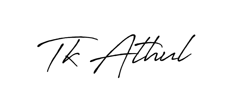 Make a beautiful signature design for name Tk Athul. Use this online signature maker to create a handwritten signature for free. Tk Athul signature style 7 images and pictures png