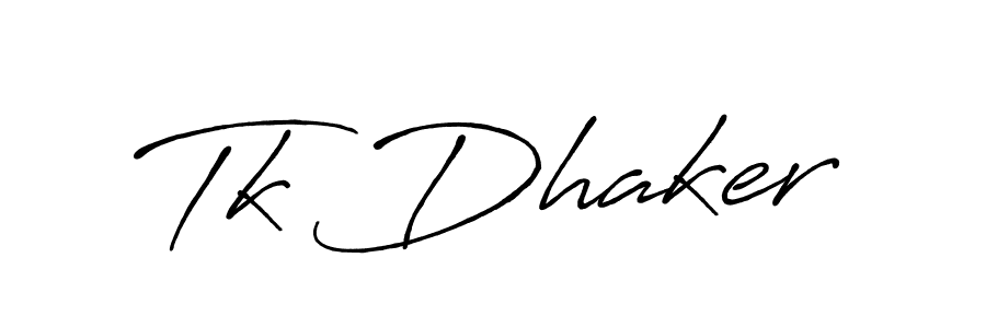 Once you've used our free online signature maker to create your best signature Antro_Vectra_Bolder style, it's time to enjoy all of the benefits that Tk Dhaker name signing documents. Tk Dhaker signature style 7 images and pictures png