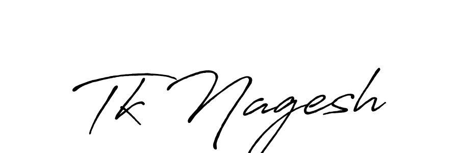 Also we have Tk Nagesh name is the best signature style. Create professional handwritten signature collection using Antro_Vectra_Bolder autograph style. Tk Nagesh signature style 7 images and pictures png