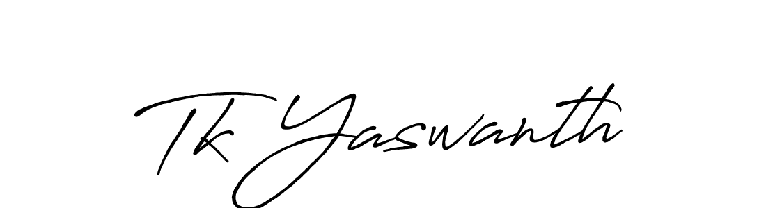 Make a beautiful signature design for name Tk Yaswanth. Use this online signature maker to create a handwritten signature for free. Tk Yaswanth signature style 7 images and pictures png