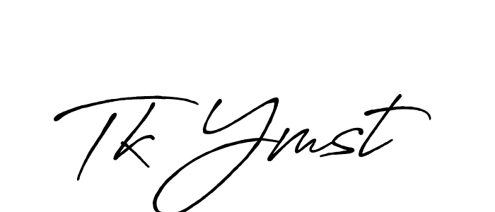 Also we have Tk Ymst name is the best signature style. Create professional handwritten signature collection using Antro_Vectra_Bolder autograph style. Tk Ymst signature style 7 images and pictures png