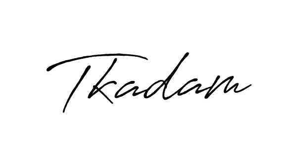 How to make Tkadam signature? Antro_Vectra_Bolder is a professional autograph style. Create handwritten signature for Tkadam name. Tkadam signature style 7 images and pictures png