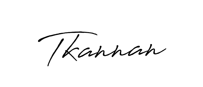 Make a beautiful signature design for name Tkannan. With this signature (Antro_Vectra_Bolder) style, you can create a handwritten signature for free. Tkannan signature style 7 images and pictures png