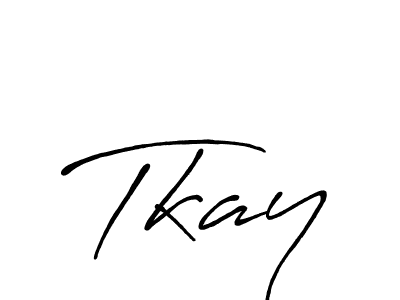 Make a beautiful signature design for name Tkay. With this signature (Antro_Vectra_Bolder) style, you can create a handwritten signature for free. Tkay signature style 7 images and pictures png