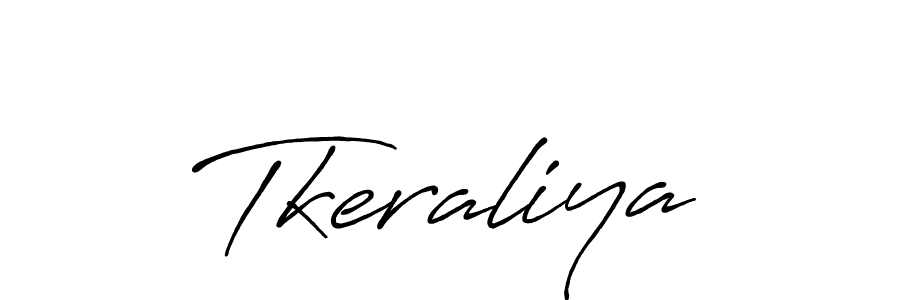 if you are searching for the best signature style for your name Tkeraliya. so please give up your signature search. here we have designed multiple signature styles  using Antro_Vectra_Bolder. Tkeraliya signature style 7 images and pictures png