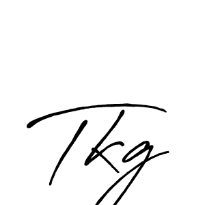 Create a beautiful signature design for name Tkg. With this signature (Antro_Vectra_Bolder) fonts, you can make a handwritten signature for free. Tkg signature style 7 images and pictures png