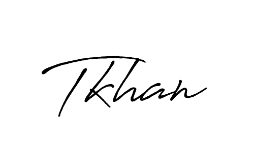 How to make Tkhan name signature. Use Antro_Vectra_Bolder style for creating short signs online. This is the latest handwritten sign. Tkhan signature style 7 images and pictures png