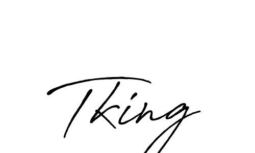 Create a beautiful signature design for name Tking. With this signature (Antro_Vectra_Bolder) fonts, you can make a handwritten signature for free. Tking signature style 7 images and pictures png