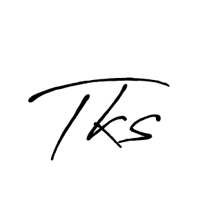 Also You can easily find your signature by using the search form. We will create Tks name handwritten signature images for you free of cost using Antro_Vectra_Bolder sign style. Tks signature style 7 images and pictures png