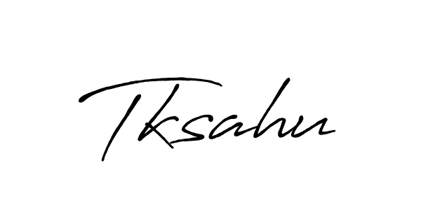 The best way (Antro_Vectra_Bolder) to make a short signature is to pick only two or three words in your name. The name Tksahu include a total of six letters. For converting this name. Tksahu signature style 7 images and pictures png