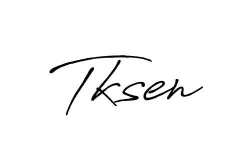 How to make Tksen name signature. Use Antro_Vectra_Bolder style for creating short signs online. This is the latest handwritten sign. Tksen signature style 7 images and pictures png