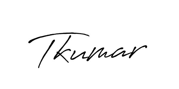 Use a signature maker to create a handwritten signature online. With this signature software, you can design (Antro_Vectra_Bolder) your own signature for name Tkumar. Tkumar signature style 7 images and pictures png