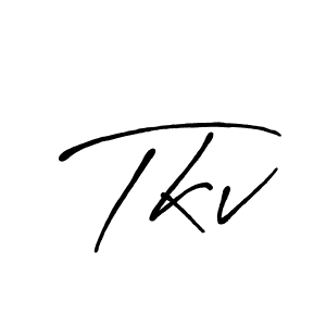Create a beautiful signature design for name Tkv. With this signature (Antro_Vectra_Bolder) fonts, you can make a handwritten signature for free. Tkv signature style 7 images and pictures png