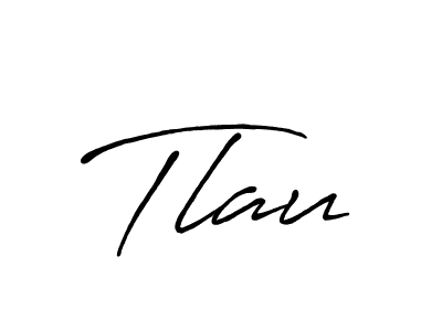 Use a signature maker to create a handwritten signature online. With this signature software, you can design (Antro_Vectra_Bolder) your own signature for name Tlau. Tlau signature style 7 images and pictures png