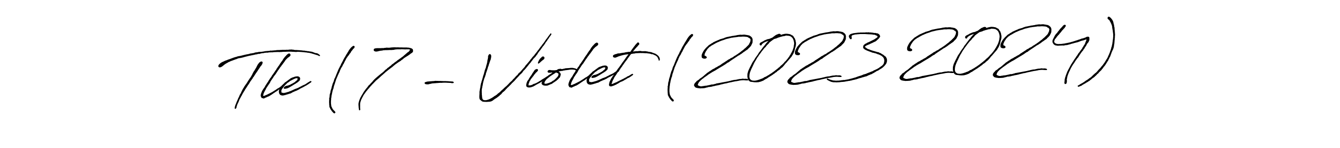 Check out images of Autograph of Tle (7 - Violet (2023 2024) name. Actor Tle (7 - Violet (2023 2024) Signature Style. Antro_Vectra_Bolder is a professional sign style online. Tle (7 - Violet (2023 2024) signature style 7 images and pictures png