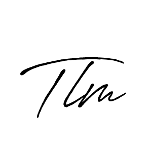 Design your own signature with our free online signature maker. With this signature software, you can create a handwritten (Antro_Vectra_Bolder) signature for name Tlm. Tlm signature style 7 images and pictures png