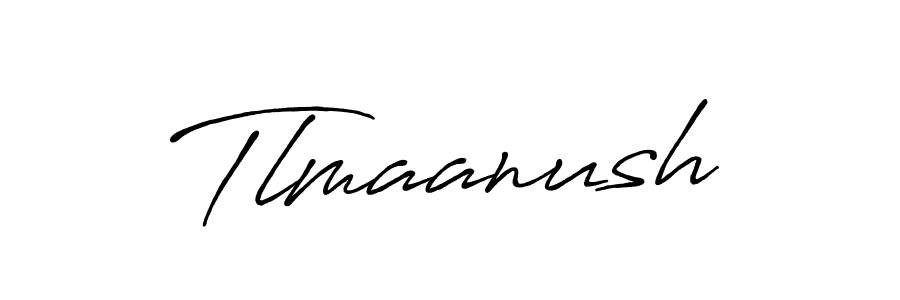 Use a signature maker to create a handwritten signature online. With this signature software, you can design (Antro_Vectra_Bolder) your own signature for name Tlmaanush. Tlmaanush signature style 7 images and pictures png