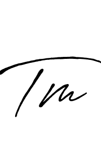 Tm stylish signature style. Best Handwritten Sign (Antro_Vectra_Bolder) for my name. Handwritten Signature Collection Ideas for my name Tm. Tm signature style 7 images and pictures png