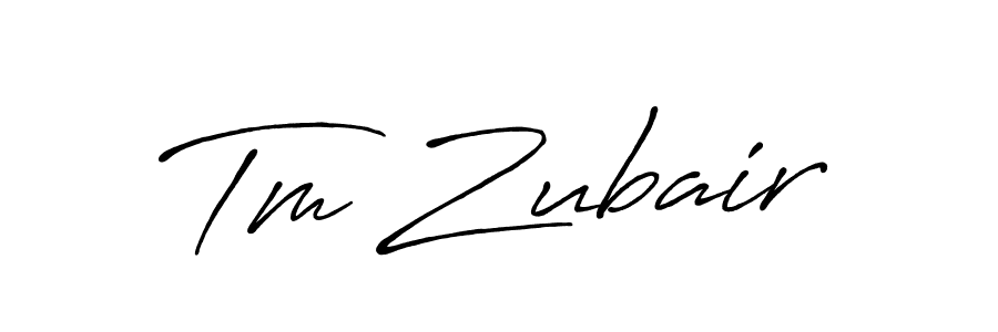 How to make Tm Zubair signature? Antro_Vectra_Bolder is a professional autograph style. Create handwritten signature for Tm Zubair name. Tm Zubair signature style 7 images and pictures png