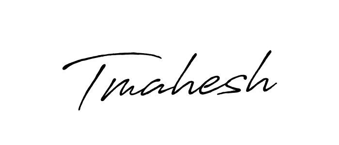 Tmahesh stylish signature style. Best Handwritten Sign (Antro_Vectra_Bolder) for my name. Handwritten Signature Collection Ideas for my name Tmahesh. Tmahesh signature style 7 images and pictures png