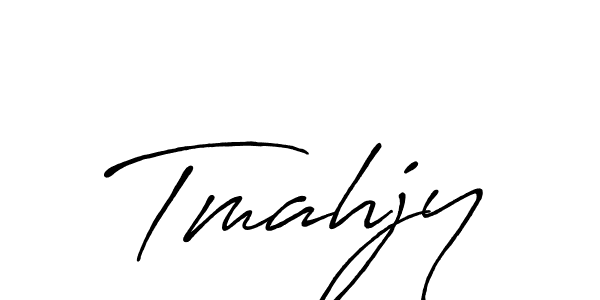 Make a beautiful signature design for name Tmahjy. With this signature (Antro_Vectra_Bolder) style, you can create a handwritten signature for free. Tmahjy signature style 7 images and pictures png