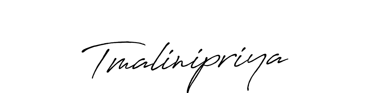 if you are searching for the best signature style for your name Tmalinipriya. so please give up your signature search. here we have designed multiple signature styles  using Antro_Vectra_Bolder. Tmalinipriya signature style 7 images and pictures png