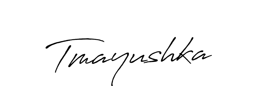 Design your own signature with our free online signature maker. With this signature software, you can create a handwritten (Antro_Vectra_Bolder) signature for name Tmayushka. Tmayushka signature style 7 images and pictures png