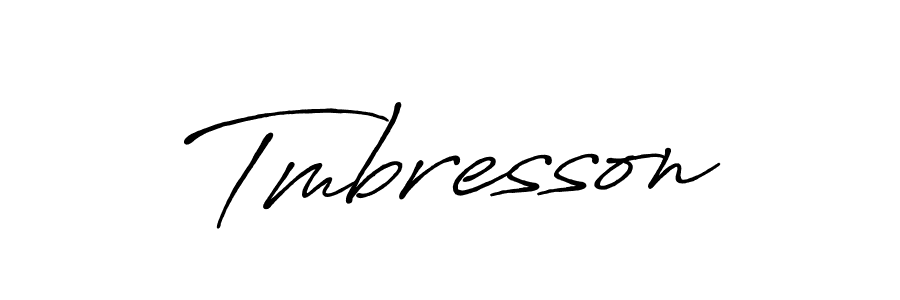 Make a beautiful signature design for name Tmbresson. With this signature (Antro_Vectra_Bolder) style, you can create a handwritten signature for free. Tmbresson signature style 7 images and pictures png