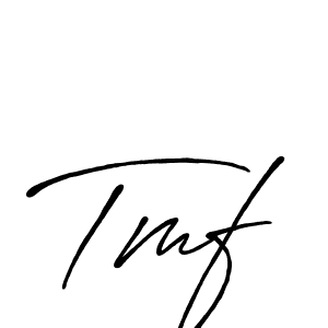 Create a beautiful signature design for name Tmf. With this signature (Antro_Vectra_Bolder) fonts, you can make a handwritten signature for free. Tmf signature style 7 images and pictures png