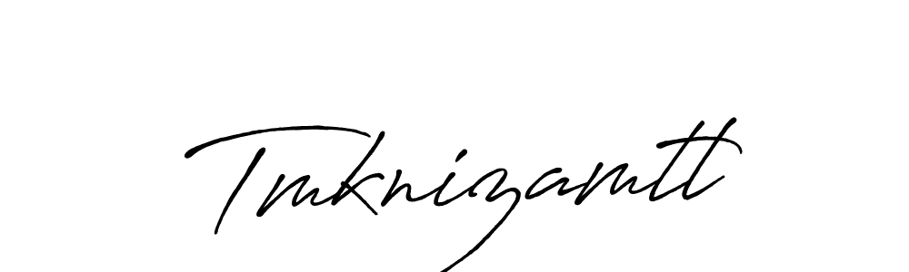 Create a beautiful signature design for name Tmknizamtl. With this signature (Antro_Vectra_Bolder) fonts, you can make a handwritten signature for free. Tmknizamtl signature style 7 images and pictures png