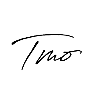 The best way (Antro_Vectra_Bolder) to make a short signature is to pick only two or three words in your name. The name Tmo include a total of six letters. For converting this name. Tmo signature style 7 images and pictures png