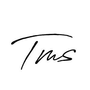 Design your own signature with our free online signature maker. With this signature software, you can create a handwritten (Antro_Vectra_Bolder) signature for name Tms. Tms signature style 7 images and pictures png