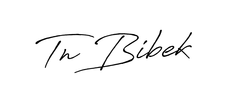 Antro_Vectra_Bolder is a professional signature style that is perfect for those who want to add a touch of class to their signature. It is also a great choice for those who want to make their signature more unique. Get Tn Bibek name to fancy signature for free. Tn Bibek signature style 7 images and pictures png