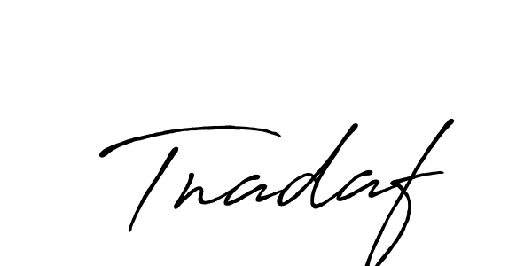 How to make Tnadaf name signature. Use Antro_Vectra_Bolder style for creating short signs online. This is the latest handwritten sign. Tnadaf signature style 7 images and pictures png