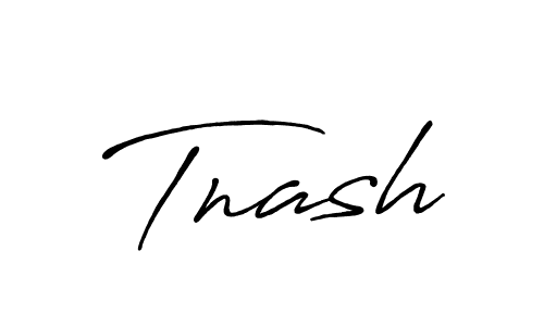 Make a beautiful signature design for name Tnash. With this signature (Antro_Vectra_Bolder) style, you can create a handwritten signature for free. Tnash signature style 7 images and pictures png